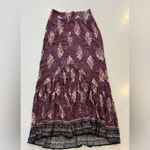 M Luna Chix Floral Maxi Long Multi Colored Skirt Medium Vintage 90’s Style Boho